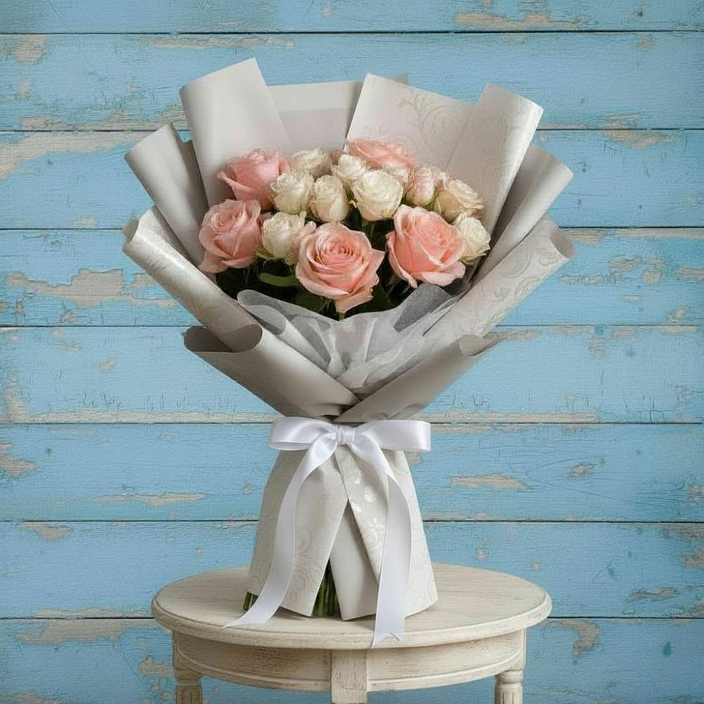 Букет цветов из: Розы в Красноборске