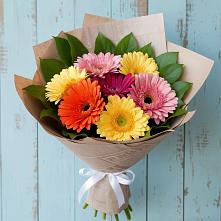 Букет цветов из:  Герберы в Красноборске