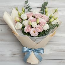 Букет цветов из:  Лизиантусы в Красноборске