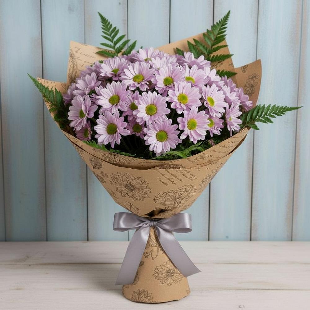 Букет цветов из: Хризантемы в Красноборске