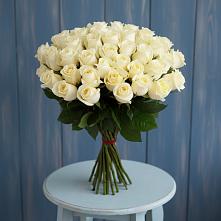 Букет 51 Белая роза Эдлесс Лав #REPLACE_PRED# Красноборске