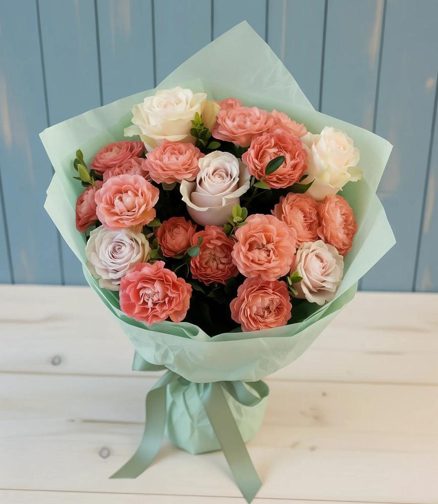 Букет цветов из: Розы в Красноборске