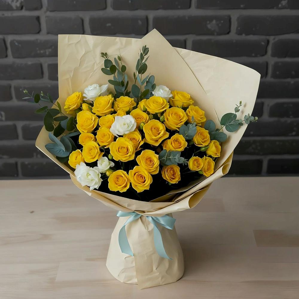 Букет цветов из: Розы в Красноборске