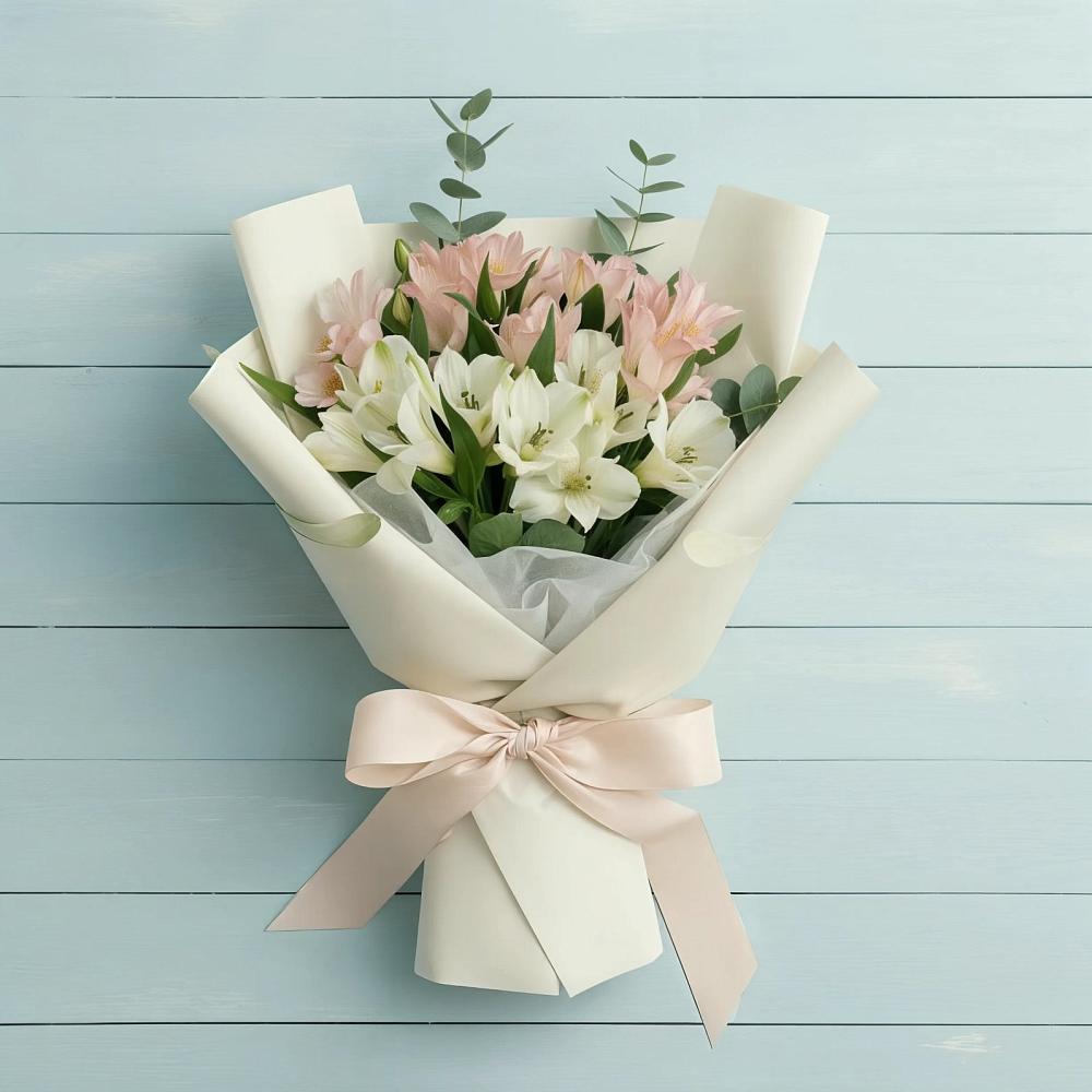 Букет цветов из: Альстромерии в Красноборске