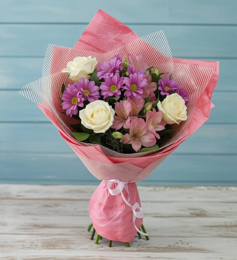 Букет цветов из: Герберы в Красноборске