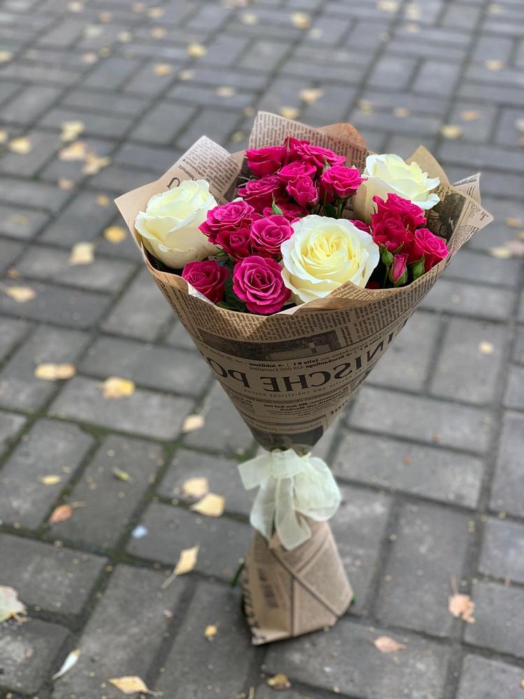 Букет цветов из: Розы в Красноборске