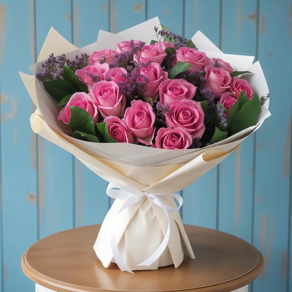 Букет цветов из: Розы в Красноборске