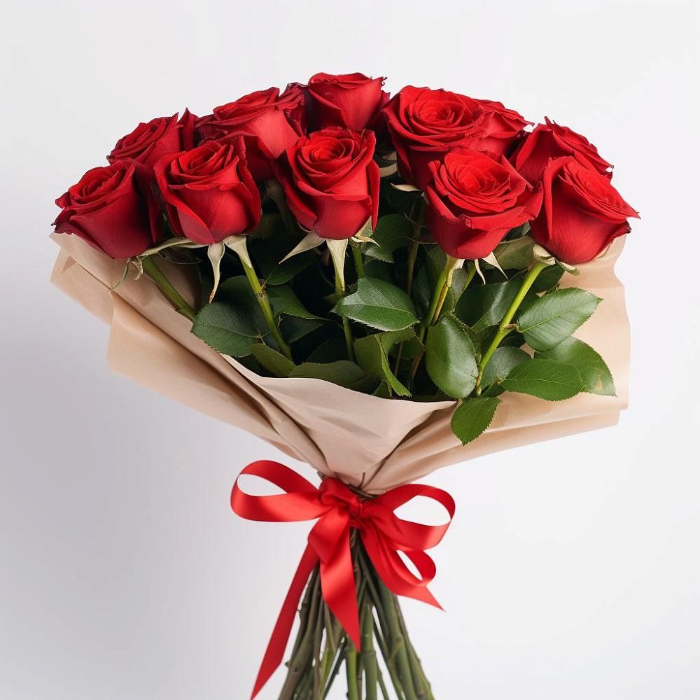 Букет 11 Красных роз Эдлесс Лав в Красноборске